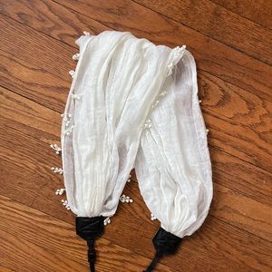 Light cotton camera neck strap